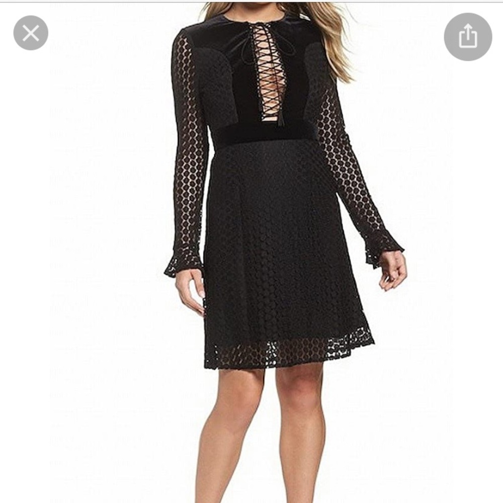 Foxiedox lace up illusion witchy goth romantic